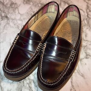 Sperry Wine Burgundy Penny Loafers 8.5